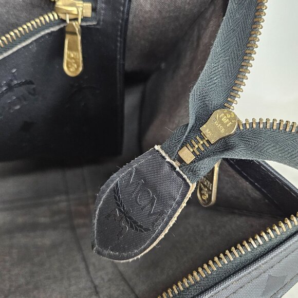 MCM Black Visetos Shopper Bag - Picture 13 of 17